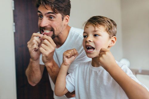 子供にデンタルフロスをする時の注意点